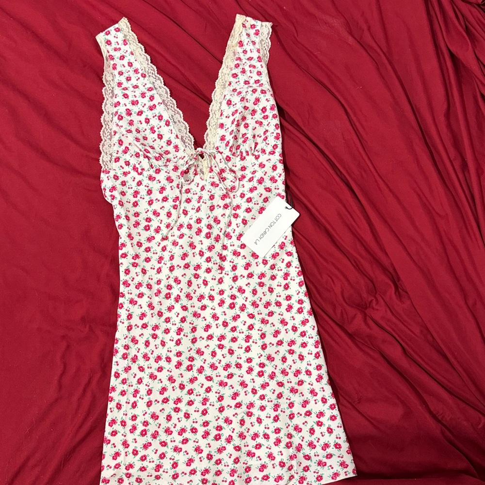 Cotton Candy LA Selena Mini Slip Dress โ NWT โ Size Small - Picture 2 of 8